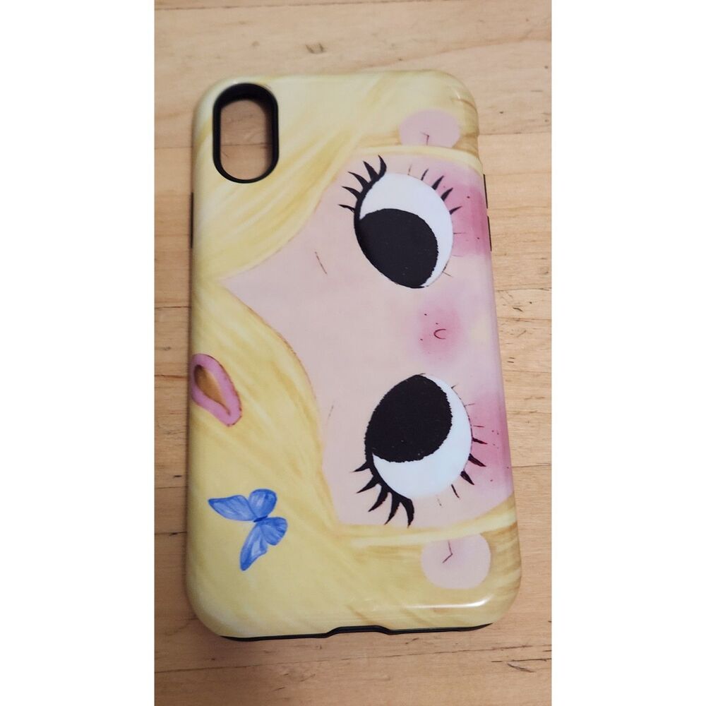 Kawaii Big Eyes Anime Comic Girl Hardshell Phone Case for iPhone XR